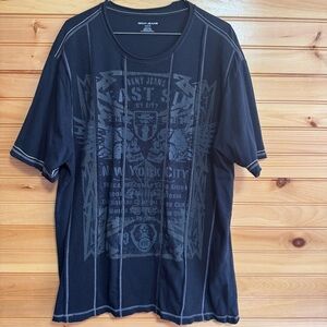 DKNY Black Graphic Tee XL